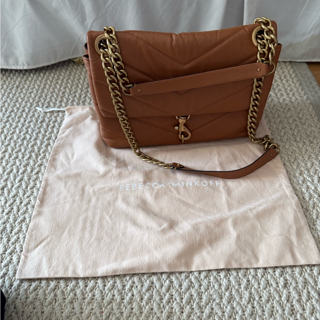 Rebecca Minkoff Brown Quilted Shoulder Bag